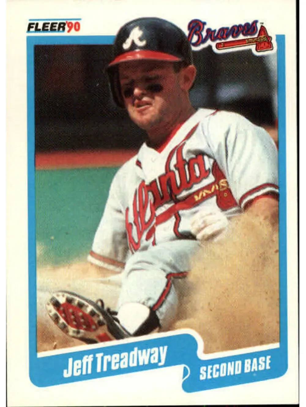 1990 Jeff Treadway Fleer Baseball Card #598